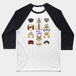 Shih Tzu Love Baseball T-Shirt